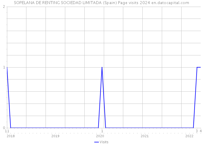 SOPELANA DE RENTING SOCIEDAD LIMITADA (Spain) Page visits 2024 