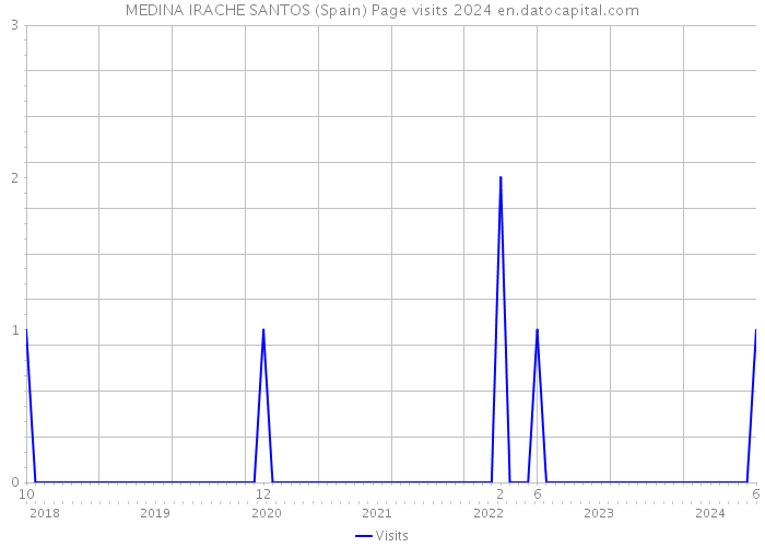 MEDINA IRACHE SANTOS (Spain) Page visits 2024 