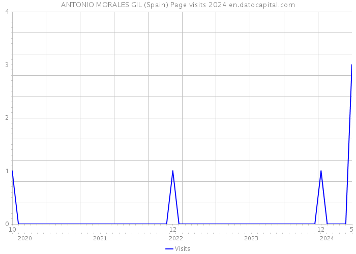 ANTONIO MORALES GIL (Spain) Page visits 2024 