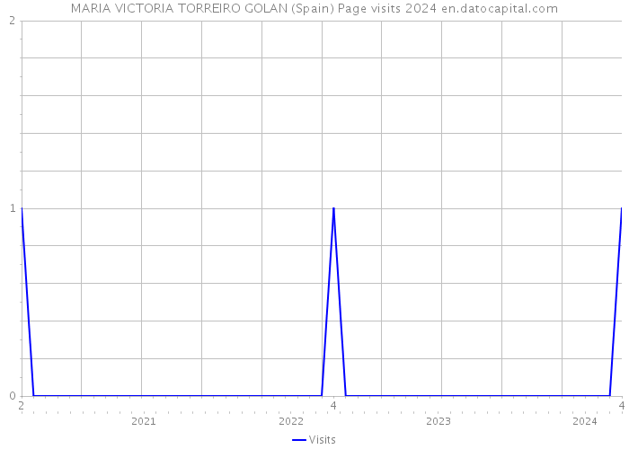 MARIA VICTORIA TORREIRO GOLAN (Spain) Page visits 2024 