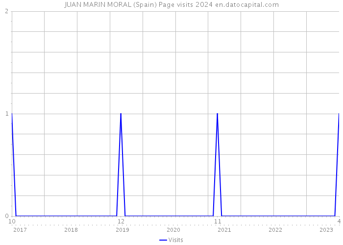 JUAN MARIN MORAL (Spain) Page visits 2024 