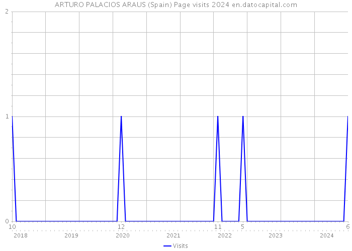 ARTURO PALACIOS ARAUS (Spain) Page visits 2024 