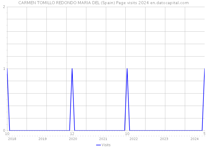 CARMEN TOMILLO REDONDO MARIA DEL (Spain) Page visits 2024 