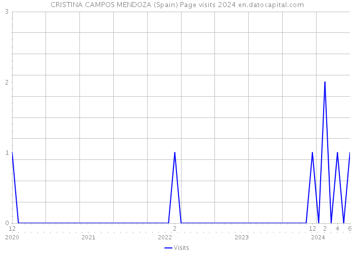 CRISTINA CAMPOS MENDOZA (Spain) Page visits 2024 