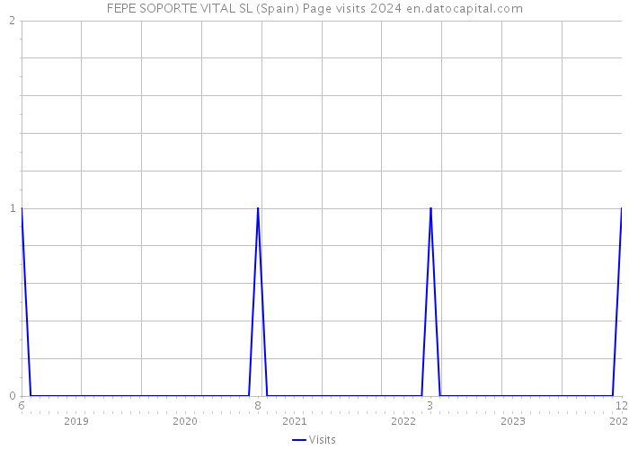FEPE SOPORTE VITAL SL (Spain) Page visits 2024 