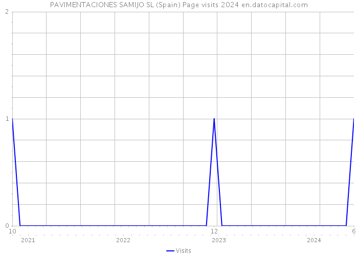 PAVIMENTACIONES SAMIJO SL (Spain) Page visits 2024 