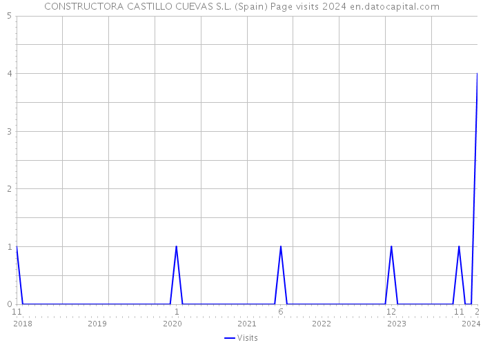 CONSTRUCTORA CASTILLO CUEVAS S.L. (Spain) Page visits 2024 