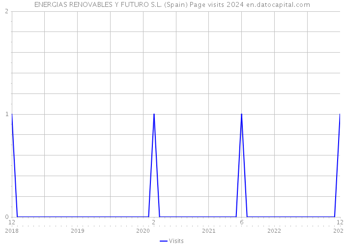 ENERGIAS RENOVABLES Y FUTURO S.L. (Spain) Page visits 2024 