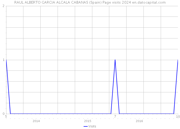 RAUL ALBERTO GARCIA ALCALA CABANAS (Spain) Page visits 2024 