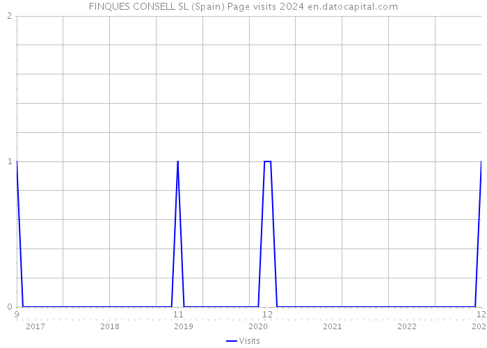 FINQUES CONSELL SL (Spain) Page visits 2024 