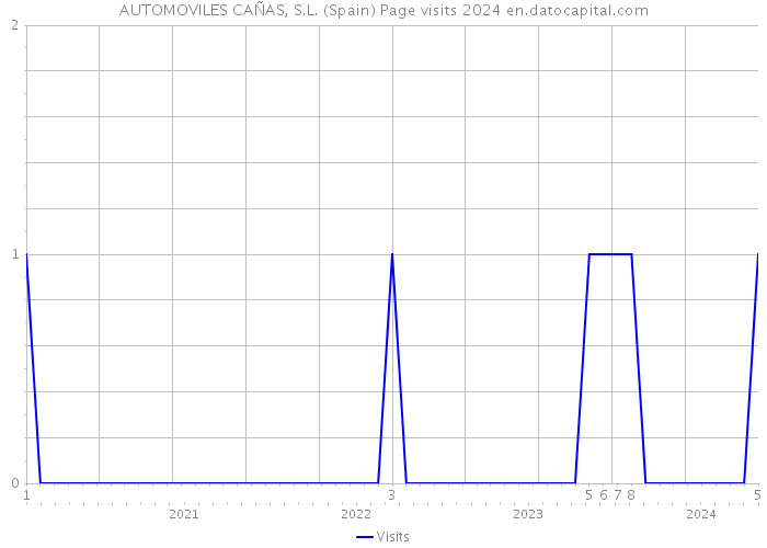 AUTOMOVILES CAÑAS, S.L. (Spain) Page visits 2024 