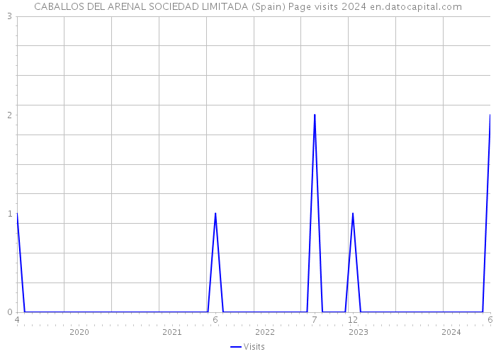 CABALLOS DEL ARENAL SOCIEDAD LIMITADA (Spain) Page visits 2024 
