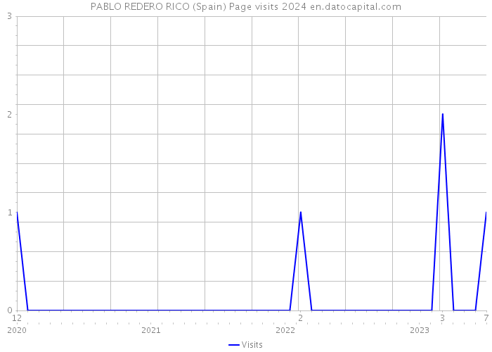 PABLO REDERO RICO (Spain) Page visits 2024 