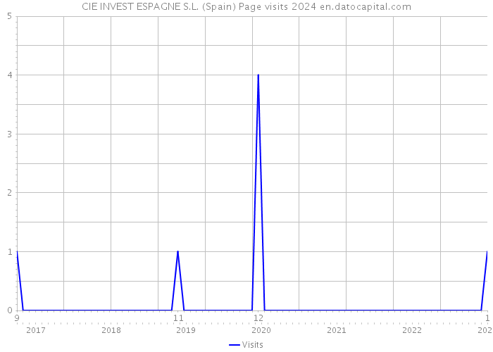 CIE INVEST ESPAGNE S.L. (Spain) Page visits 2024 