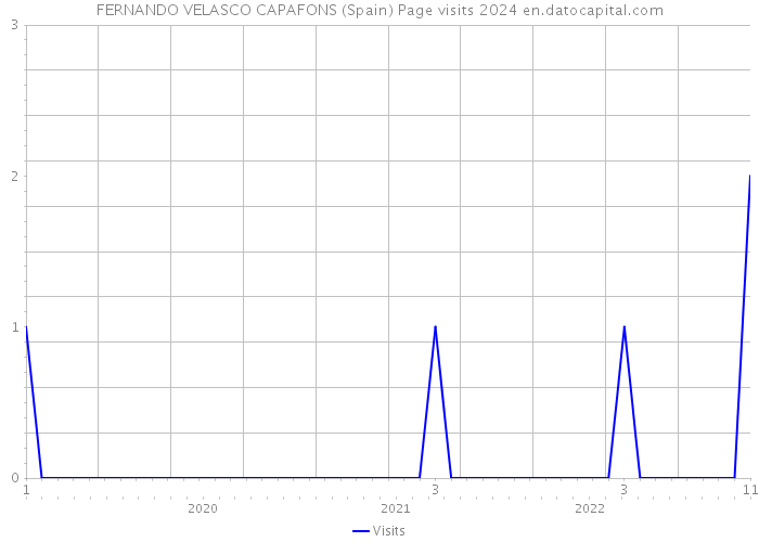 FERNANDO VELASCO CAPAFONS (Spain) Page visits 2024 