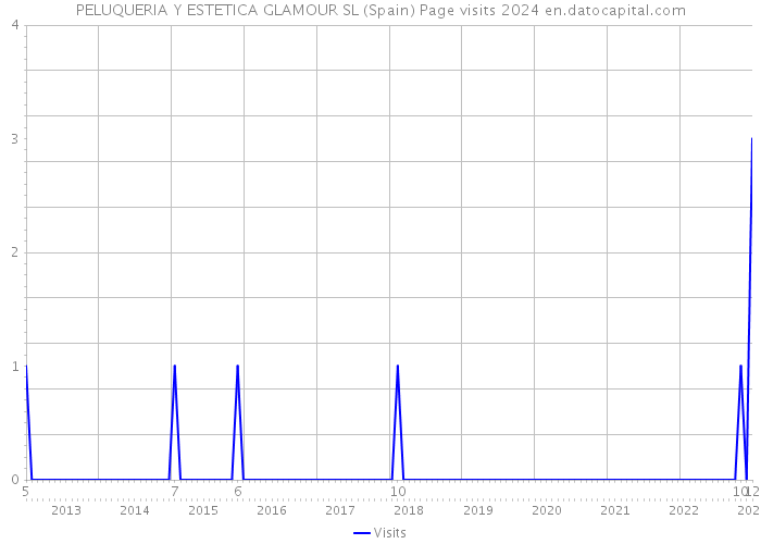 PELUQUERIA Y ESTETICA GLAMOUR SL (Spain) Page visits 2024 