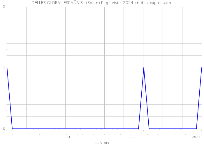 DELLES GLOBAL ESPAÑA SL (Spain) Page visits 2024 