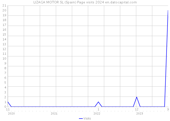 LIZAGA MOTOR SL (Spain) Page visits 2024 