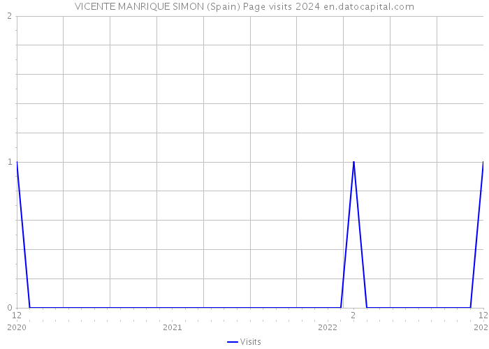 VICENTE MANRIQUE SIMON (Spain) Page visits 2024 