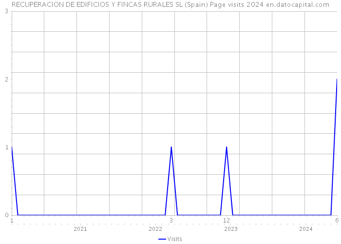 RECUPERACION DE EDIFICIOS Y FINCAS RURALES SL (Spain) Page visits 2024 
