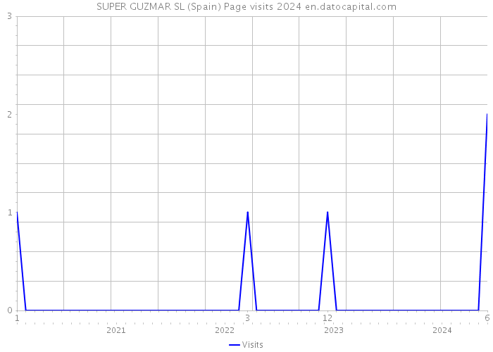 SUPER GUZMAR SL (Spain) Page visits 2024 