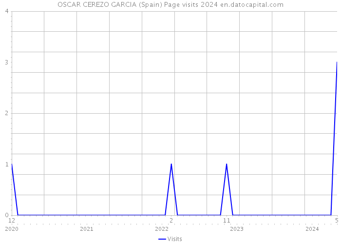 OSCAR CEREZO GARCIA (Spain) Page visits 2024 