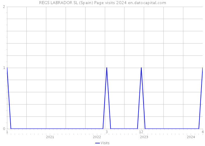 REGS LABRADOR SL (Spain) Page visits 2024 