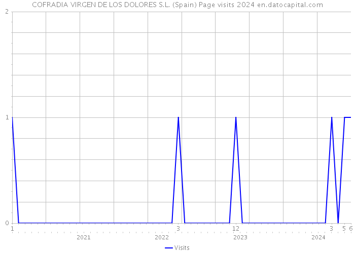 COFRADIA VIRGEN DE LOS DOLORES S.L. (Spain) Page visits 2024 