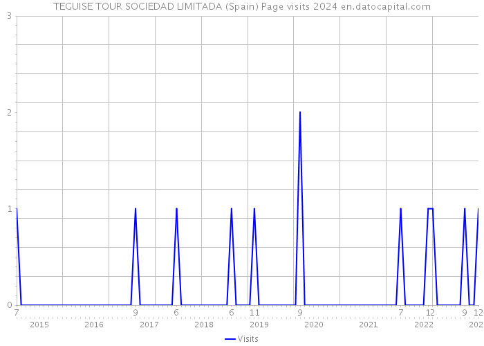 TEGUISE TOUR SOCIEDAD LIMITADA (Spain) Page visits 2024 