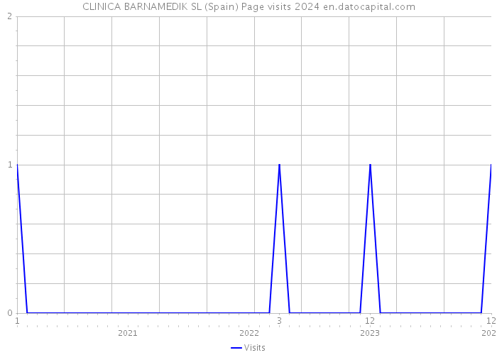 CLINICA BARNAMEDIK SL (Spain) Page visits 2024 