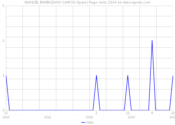 MANUEL BARBUZANO CAIROS (Spain) Page visits 2024 