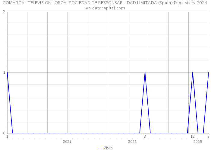 COMARCAL TELEVISION LORCA, SOCIEDAD DE RESPONSABILIDAD LIMITADA (Spain) Page visits 2024 