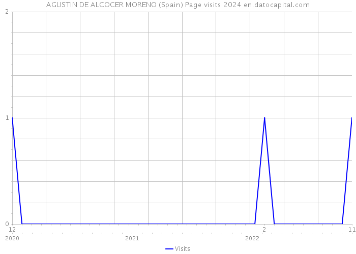 AGUSTIN DE ALCOCER MORENO (Spain) Page visits 2024 