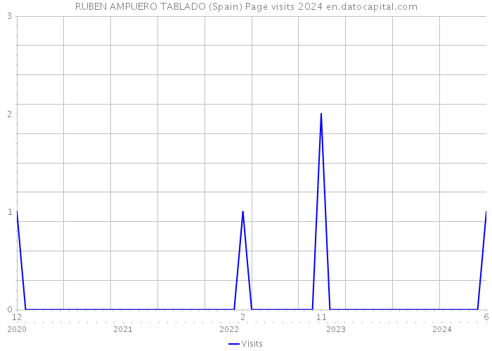 RUBEN AMPUERO TABLADO (Spain) Page visits 2024 