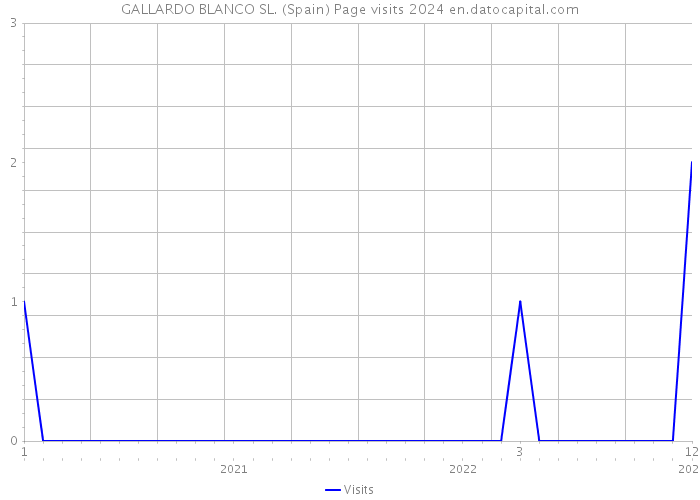 GALLARDO BLANCO SL. (Spain) Page visits 2024 