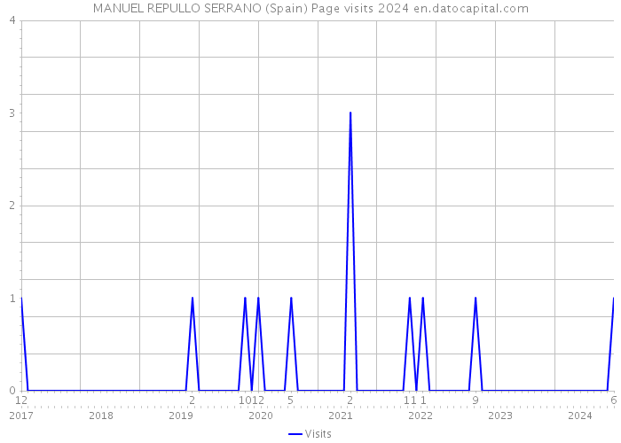 MANUEL REPULLO SERRANO (Spain) Page visits 2024 
