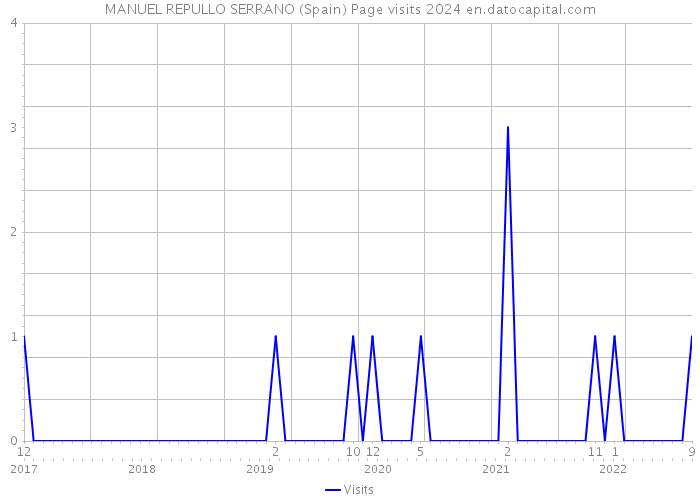 MANUEL REPULLO SERRANO (Spain) Page visits 2024 