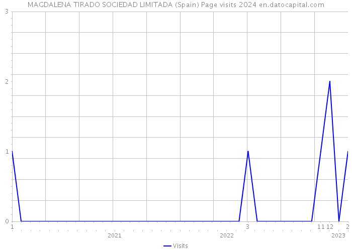 MAGDALENA TIRADO SOCIEDAD LIMITADA (Spain) Page visits 2024 