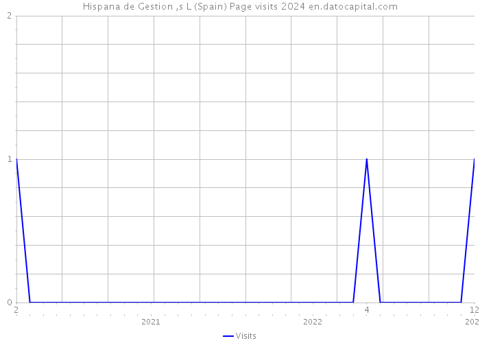 Hispana de Gestion ,s L (Spain) Page visits 2024 