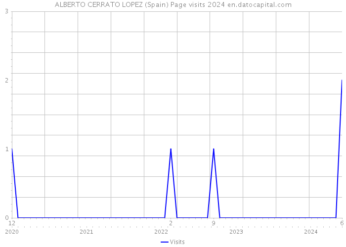 ALBERTO CERRATO LOPEZ (Spain) Page visits 2024 