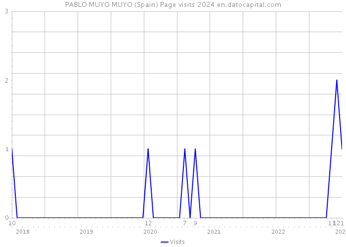 PABLO MUYO MUYO (Spain) Page visits 2024 