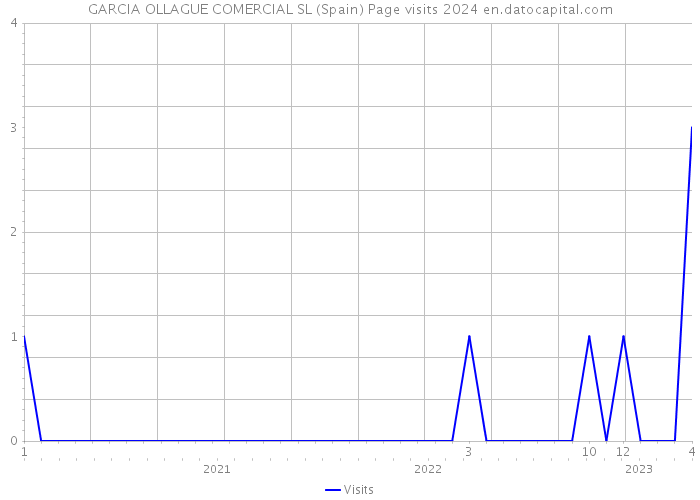 GARCIA OLLAGUE COMERCIAL SL (Spain) Page visits 2024 