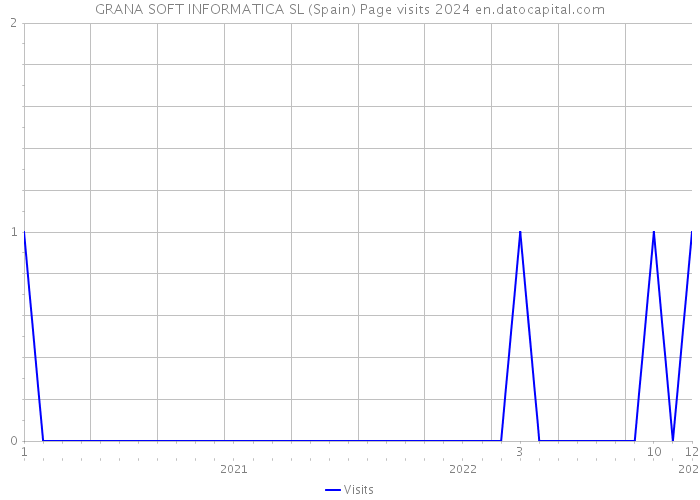 GRANA SOFT INFORMATICA SL (Spain) Page visits 2024 