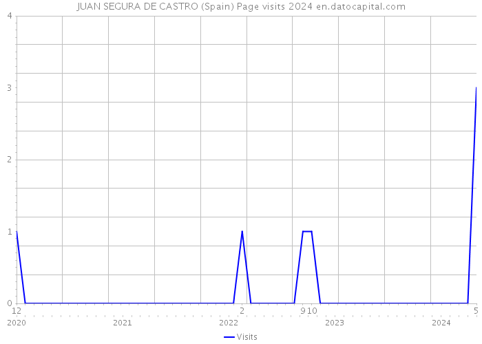 JUAN SEGURA DE CASTRO (Spain) Page visits 2024 
