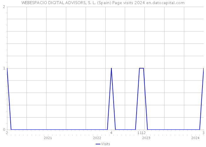 WEBESPACIO DIGITAL ADVISORS, S. L. (Spain) Page visits 2024 