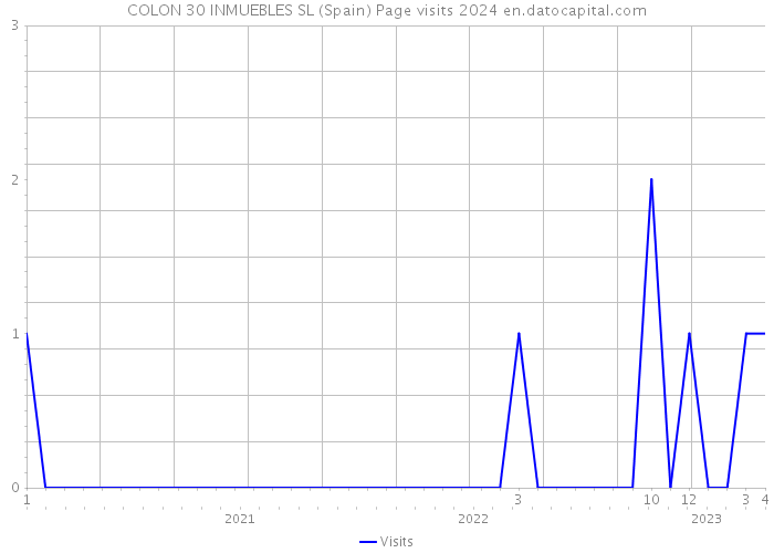 COLON 30 INMUEBLES SL (Spain) Page visits 2024 