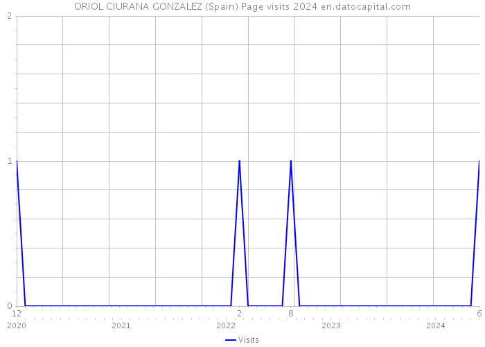 ORIOL CIURANA GONZALEZ (Spain) Page visits 2024 