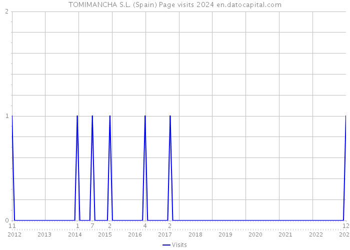 TOMIMANCHA S.L. (Spain) Page visits 2024 