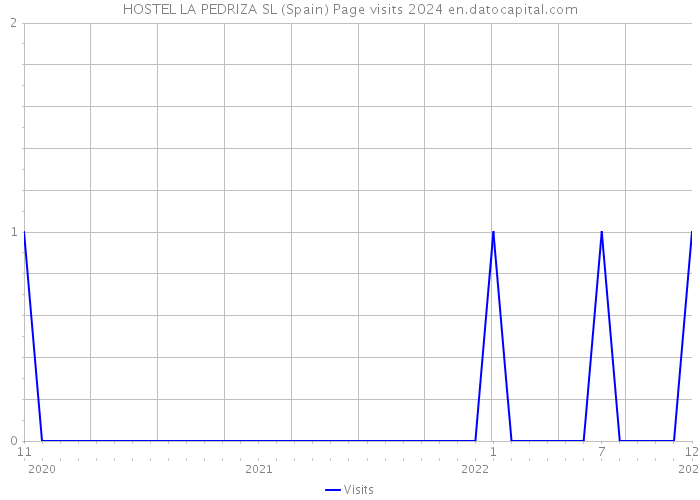 HOSTEL LA PEDRIZA SL (Spain) Page visits 2024 
