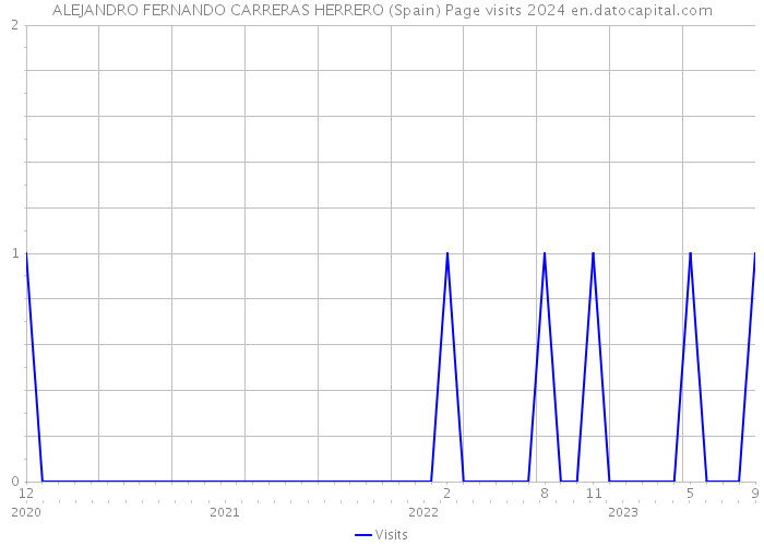 ALEJANDRO FERNANDO CARRERAS HERRERO (Spain) Page visits 2024 